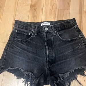 COPY - Moussy vintage black denim Jean shorts 26